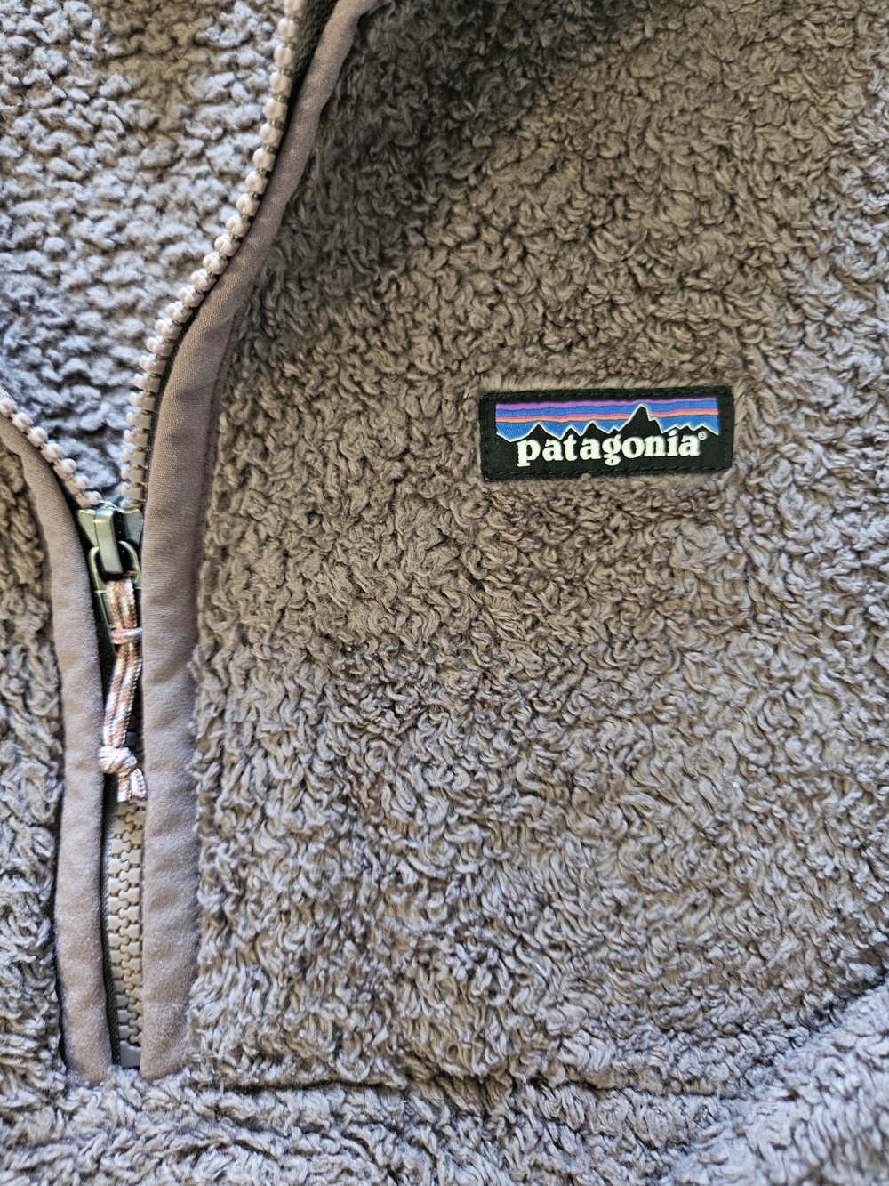 Patagonia Women's Los Gatos Mauve Brown Hooded Half Zip Pullover - Picture 6 of 12